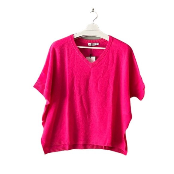 NWT Scott & Scott London Brontë 100% Cashmere Pink Fuchsia Sweater Size M - Picture 3 of 11